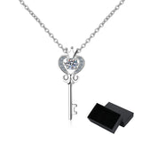 0.3ct Moissanite Pendant Necklace D Vvs1 S925 Sterling Silver Brilliant Crown