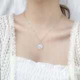 Real Moissanite Necklace for Women S925 Sterling Silver Water Drop Pendant
