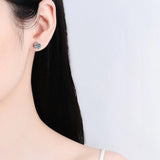 0.3-2CT Screw Moissanite Stud Earrings 100% S925 Sterling Silver Jewelry