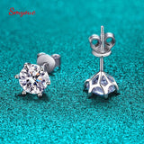2ct D Moissanite Studs Earrings S925 Sterling Silver