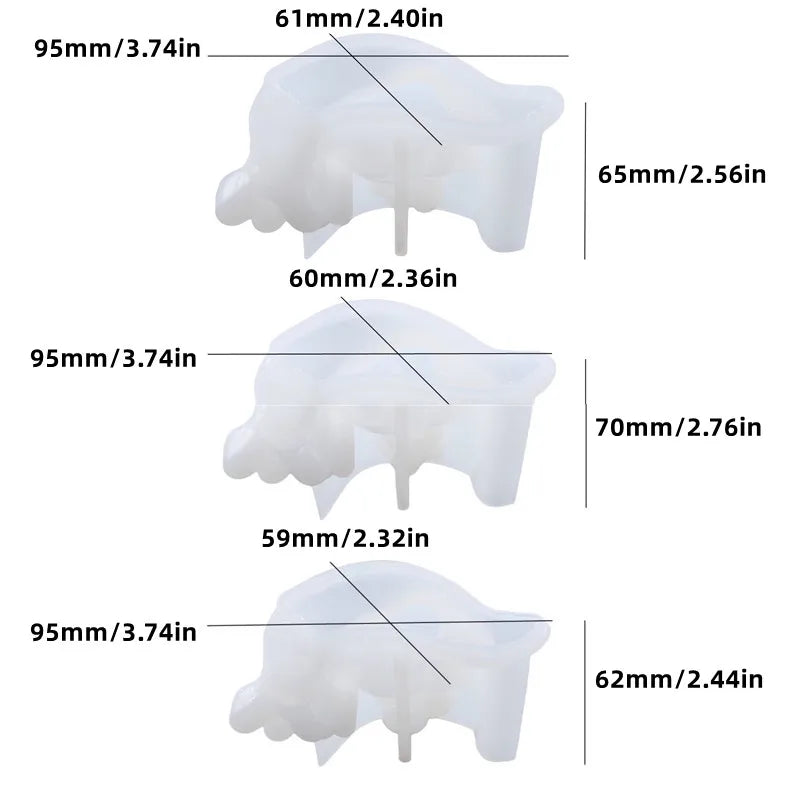 Snail Resin Molds Castle Mushroom Animal Pendant Silicone Mold Epoxy DIY Crafts
