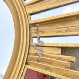 Snake Belly Button Rings 925 Silver Dangle Navel Ring CZ Piercing