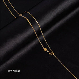 14k Snake Bone Chain O Link Box Chain Necklace Women Fine Jewelry