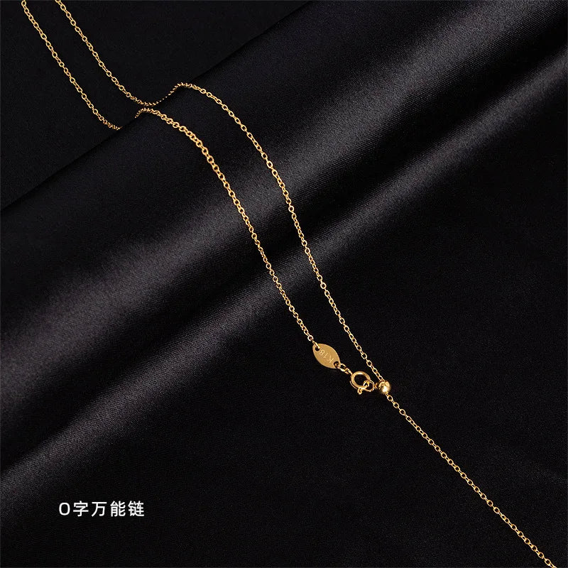 14k Snake Bone Chain O Link Box Chain Necklace Women Fine Jewelry