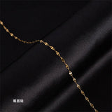 14k Snake Bone Chain O Link Box Chain Necklace Women Fine Jewelry