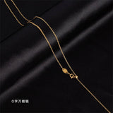 14k Snake Bone Chain O Link Box Chain Necklace Women Fine Jewelry