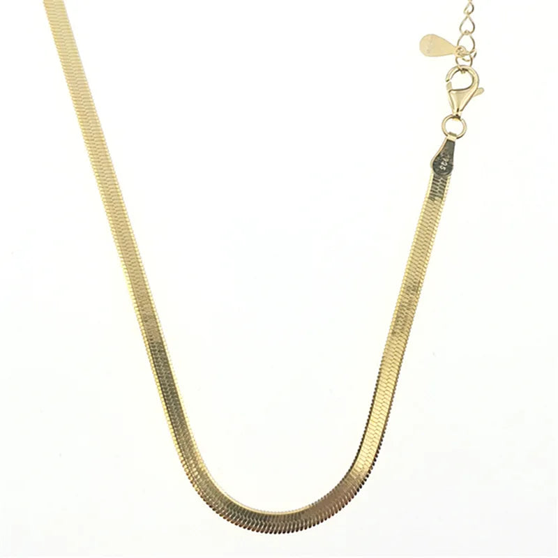 Sterling Silver Snake Chain Necklace for Women
