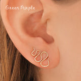 Snake Curve Ear Clip 14k Filled Earrings Jewelry Wedding Bridesmaid Gift