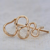 Snake Curve Ear Clip 14k Filled Earrings Jewelry Wedding Bridesmaid Gift