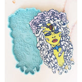 Snake Girl Coaster Epoxy Resin Mold