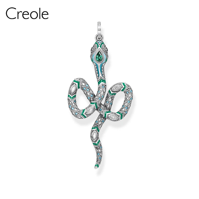 Snake Heart Africa Ornament Eye Necklace Pendant