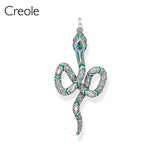 Snake Heart Africa Ornament Eye Necklace Pendant