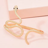 Snake Open Women Bracelets Alloy Vintage Punk Ethnic Bohemian Bracelets