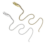 Snake Rhinestone Long Hair Chain Women Hairpin with Tassel