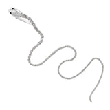 Snake Rhinestone Long Hair Chain Women Hairpin with Tassel