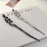 Snake Shape Metal Hairpin for Women Girls Tiara Chinese Hair Accessories
