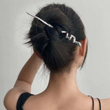 Snake Shape Metal Hairpin for Women Girls Tiara Chinese Hair Accessories