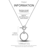 Snake Bone T-Clasp Necklace O Pendant Moments Necklace Dangle Charm Women Jewelr