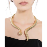 Snake Alloy Bar Neck Collar Choker Necklace for Women