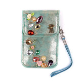 Snap Fastener PU Leather Jewelry Packaging Bag