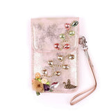 Snap Fastener PU Leather Jewelry Packaging Bag