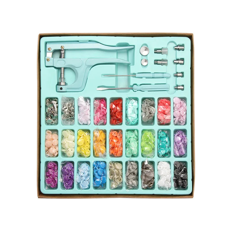 Snap Fasteners Button Pliers Tool, No-Sew Buttons for Clothes