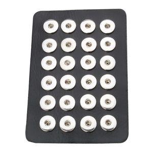 Snap Jewelry 12MM 18MM Display Stand For 24PCS Metal Buttons