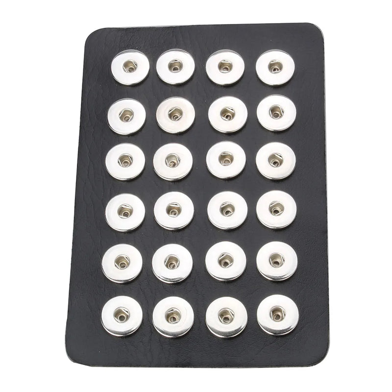 Snap Jewelry 12MM 18MM Display Stand For 24PCS Metal Buttons