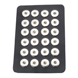 Snap Jewelry 12MM 18MM Display Stand For 24PCS Metal Buttons