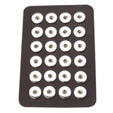 Snap Jewelry 12MM 18MM Display Stand For 24PCS Metal Buttons