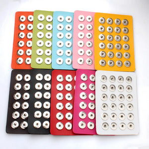 Snap Jewelry 12MM 18MM Display Stand For 24PCS Metal Buttons