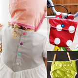 Snap Fasteners Kit T5, Colorful Plastic Snaps with Installment Tool Set