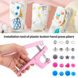 Colorful Plastic Snap Fasteners Kit with Installment Tool