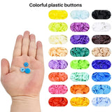 Snap Fasteners Kit T5, Colorful Plastic Snaps with Installment Tool Set