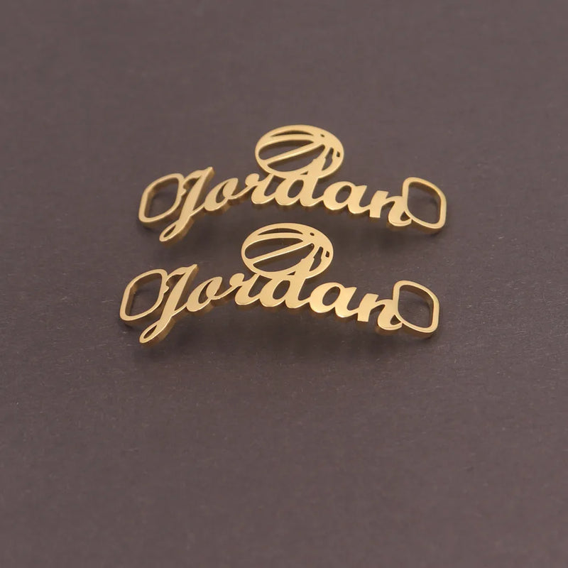 Personalized Soccer Ball Shoe Buckle with Angel Wings
