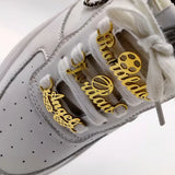 Personalized Soccer Ball Shoe Buckle with Angel Wings
