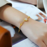 Hetian Chalcedony Bracelet - Cold Wind Charm Women's Jewelry