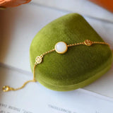 Hetian Chalcedony Bracelet - Cold Wind Charm Women's Jewelry