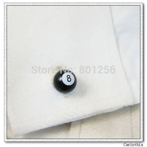 Snooker Black-8 Copper Cuff Links for Men