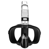 Foldable Snorkel Mask Set with Dry & Camera Mount-Black