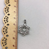 Snow Flower Pendant Base Mountings Findings Jewelry Settings