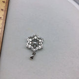 Snow Flower Pendant Base Mountings Findings Jewelry Settings