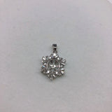 Snow Flower Pendant Base Mountings Findings Jewelry Settings