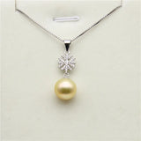 Snow Flower Pendant Base Mountings for Pearls Beads Stones, 10pcs