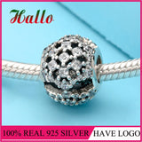 Snow Flurry Charm, Nature Stone Bead, Silver 925, Bracelet Making