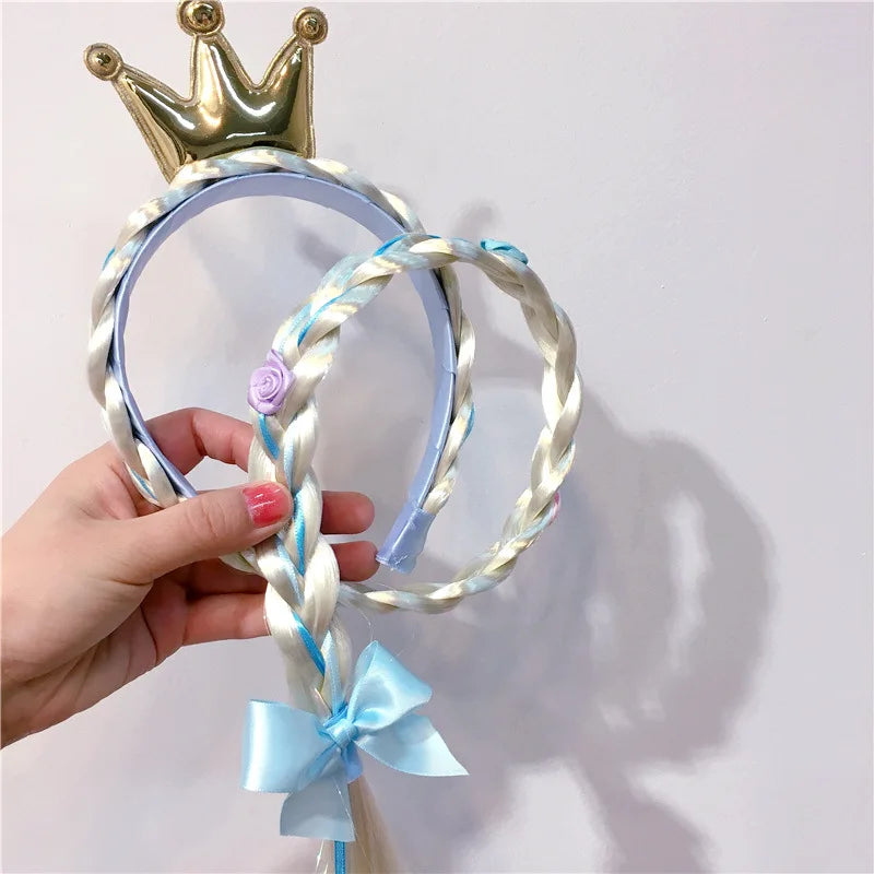 Snow Princess Snowflake Crown Hairband for Girls