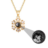 Snow Projection Necklace with Customizable Photos
