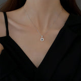 Snow Projection Necklace with Customizable Photos