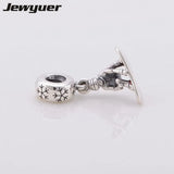 Snowboard Silver Dangle Red Enamel Charms 925 Sterling Silver DIY