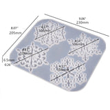 4" Snowflake Coaster Silicone Mold DIY Geode Agate Candle Holder Craft